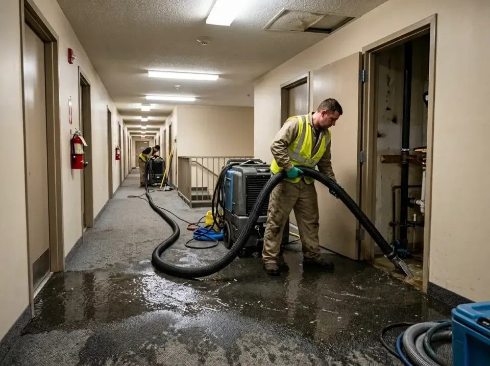 multi-unit-apartment-hallway-f-005 — frequently asked questions, Emergency Burst Pipe Water Extraction & Removal in King Art…